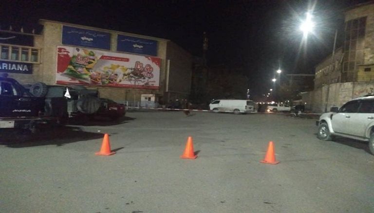 السيارة التي استهدفها لغم أرضي وسط كابول