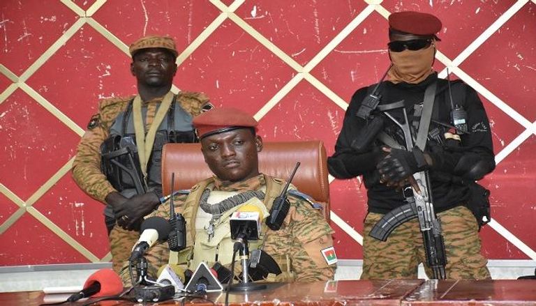  قائد المجلس العسكري الحاكم في بوركينا فاسو الكابتن إبراهيم تراوري