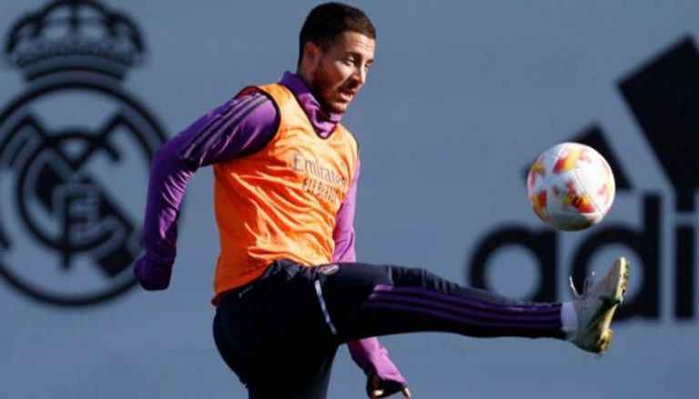 إيدين هازارد جناح ريال مدريد فريق ريال مدريد