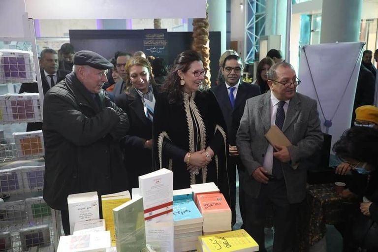 جانب من معرض الكتاب وسط مدينة الثقافة في تونس