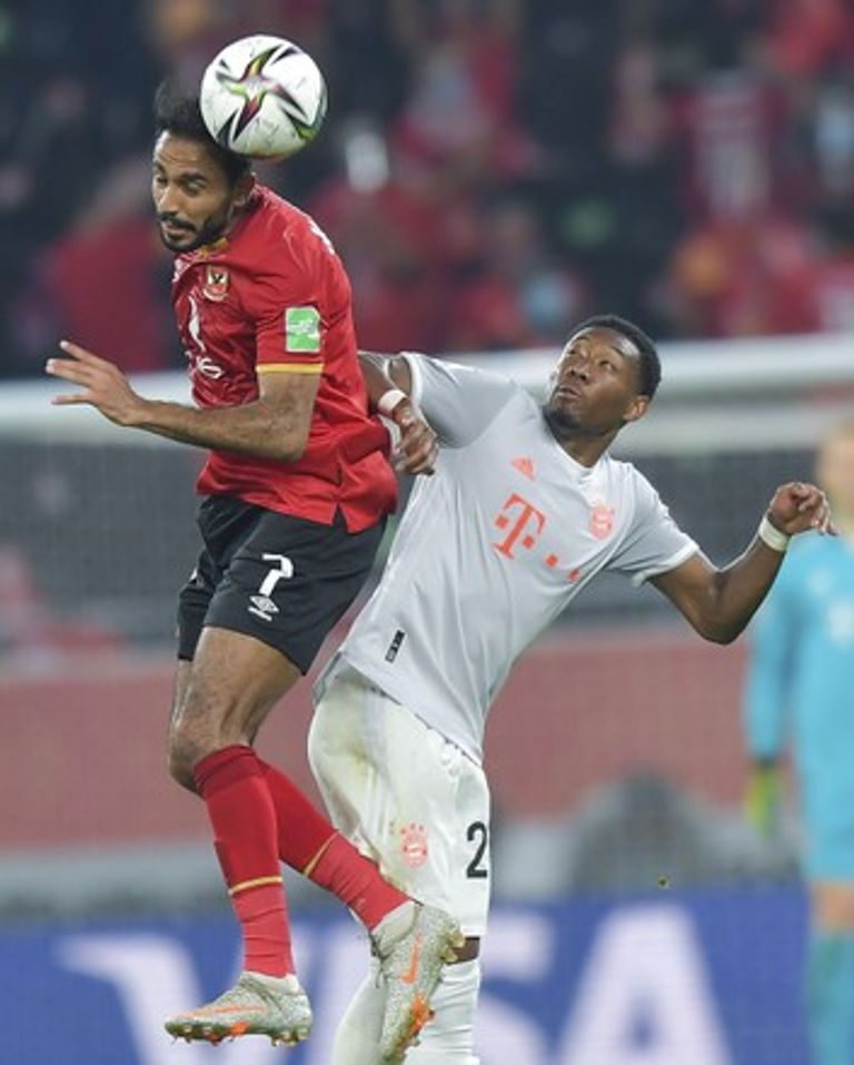 ديفيد آلابا ضد الأهلي من مباراة الأهلي وبايرن ميونخ في كأس العالم للأندية 2020