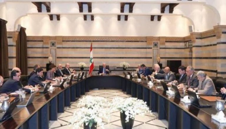 جانب من اجتماع سابق الحكومة اللبنانية