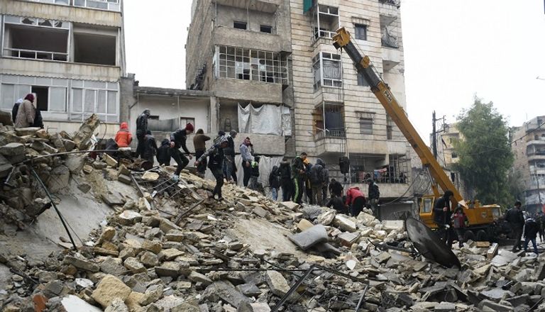 الزلزال خلف دمارا واسعا في تركيا وسوريا