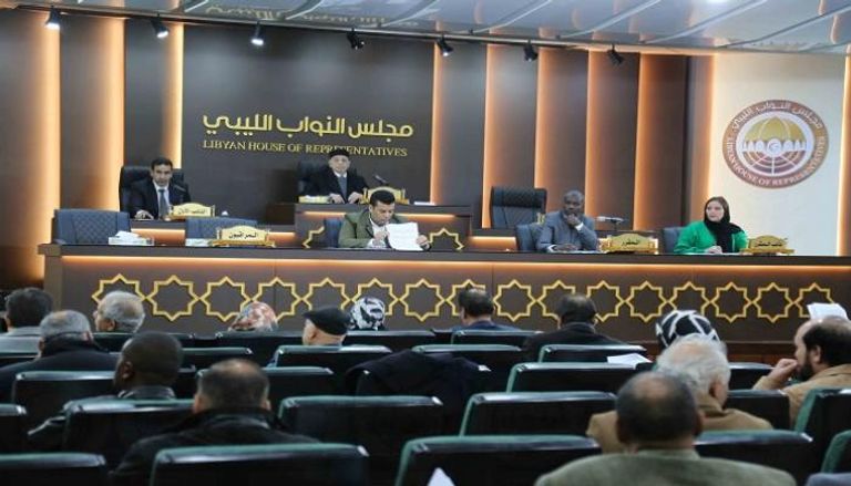 جانب من الجلسة التي عقدها البرلمان يوم الثلاثاء - النواب الليبي