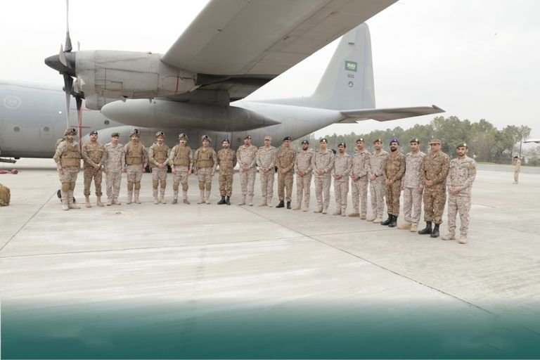 جانب من القوات المشاركة في التدريب 