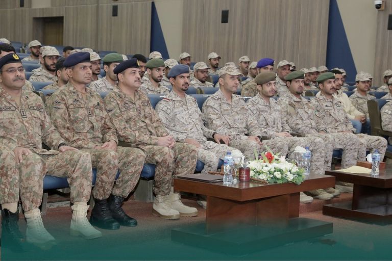 جانب من القوات المشاركة في التدريب 