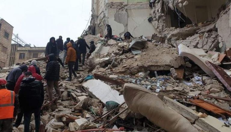  مبنى مدمر بزلزال شمال سوريا