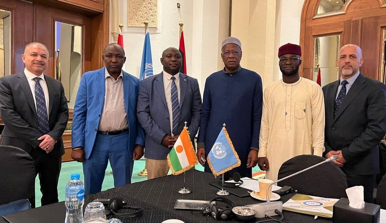 جانب من اجتماعات اللجنة العسكرية المشتركة (5+5)  بالقاهرة