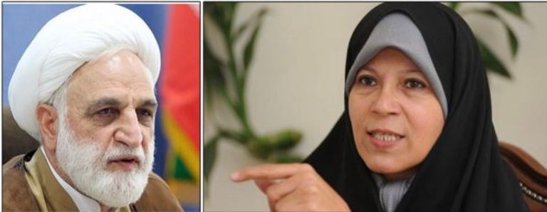 فائزة رفسنجاني ووالدها فائزة رفسنجاني