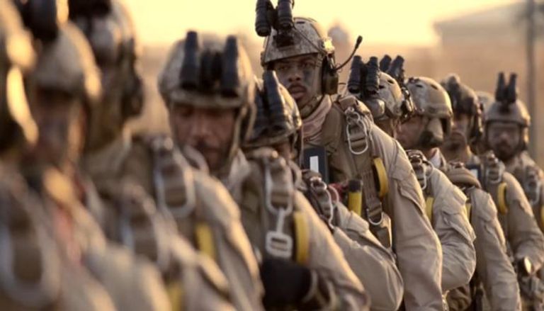 جانب من القوات المشاركة بالتمرين