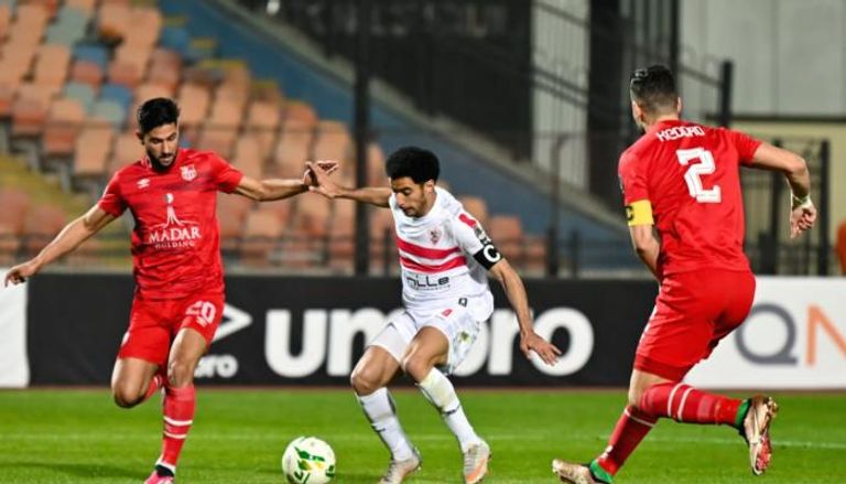 نتيجة مباراة الزمالك وشباب بلوزداد