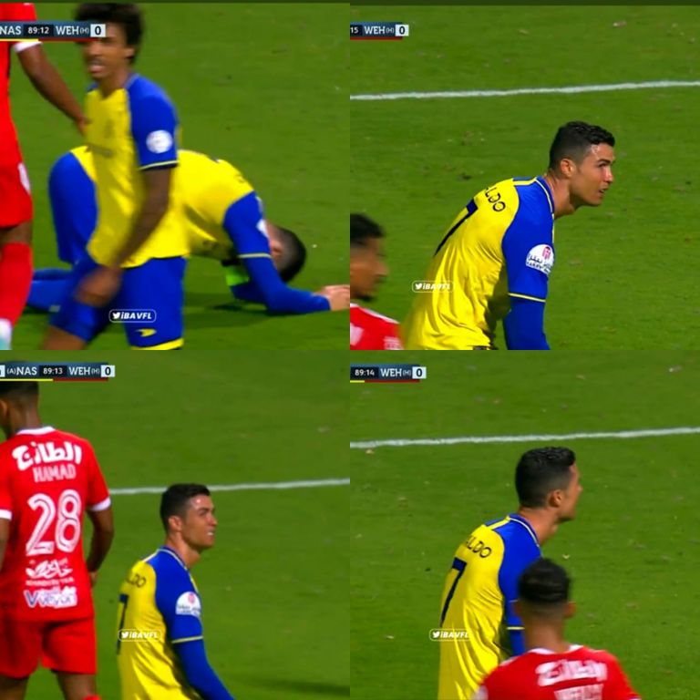 حسرة رونالدو كريستيانو رونالدو لاعب النصر السعودي