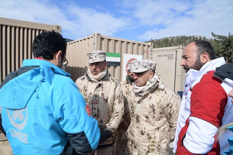 صورة من استعدادات افتتاح المرحلة الأولى من المستشفى الميداني