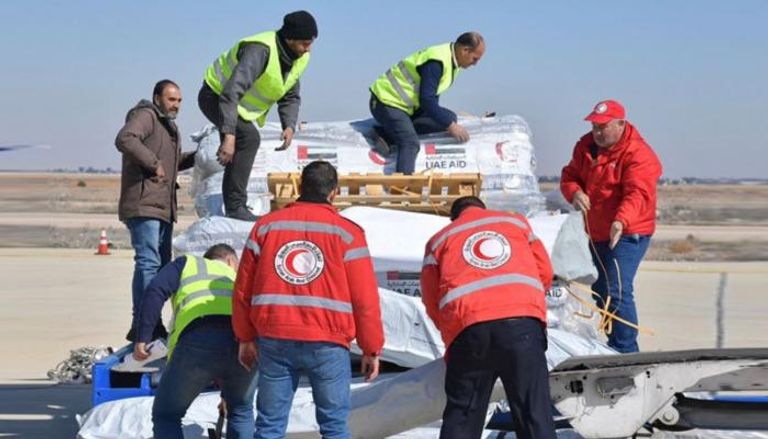 مساعدات مقدمة من الإمارات إلى سوريا