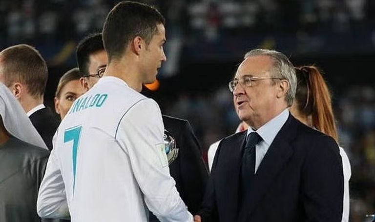 بيريز مع كريستيانو رونالدو