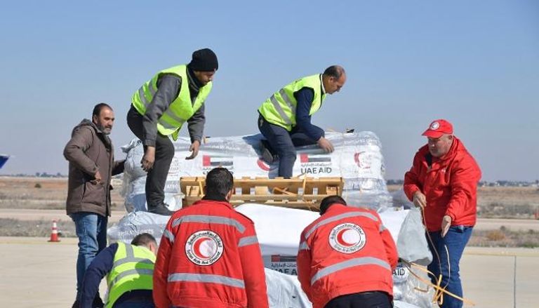 المساعدات الإماراتية إلى سوريا وتركيا