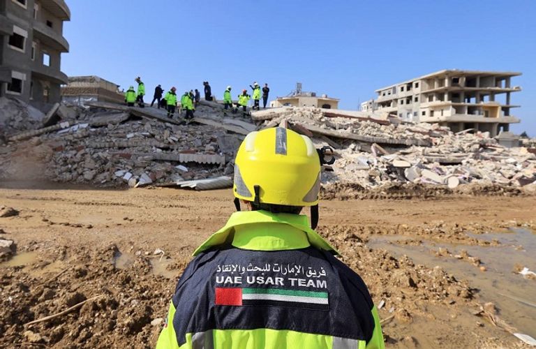 المساعدات الإماراتية إلى سوريا وتركيا