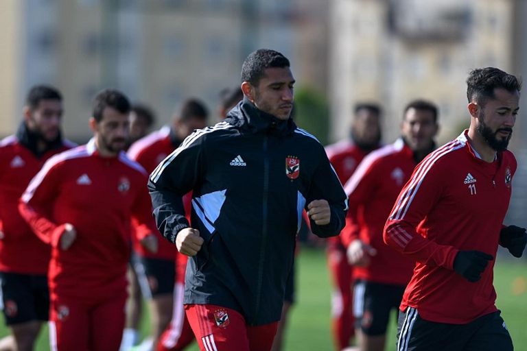 رامي ربيعة  تدريبات الأهلي المصري