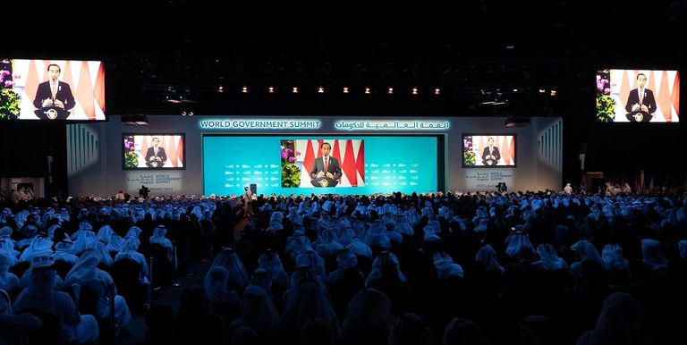 جانب من كلمة الرئيس الإندونيسي جوكو ويدودو