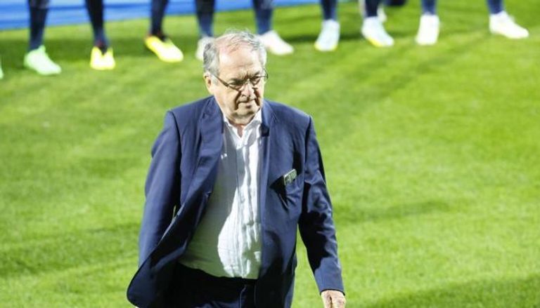 نويل لو جرايت رئيس الاتحاد الفرنسي المستقيل زين الدين زيدان مدرب ريال مدريد السابق