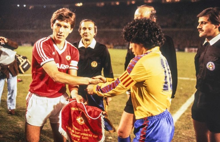 برشلونة ومان يونايتد دييجو مارادونا ضد مانشستر يونايتد