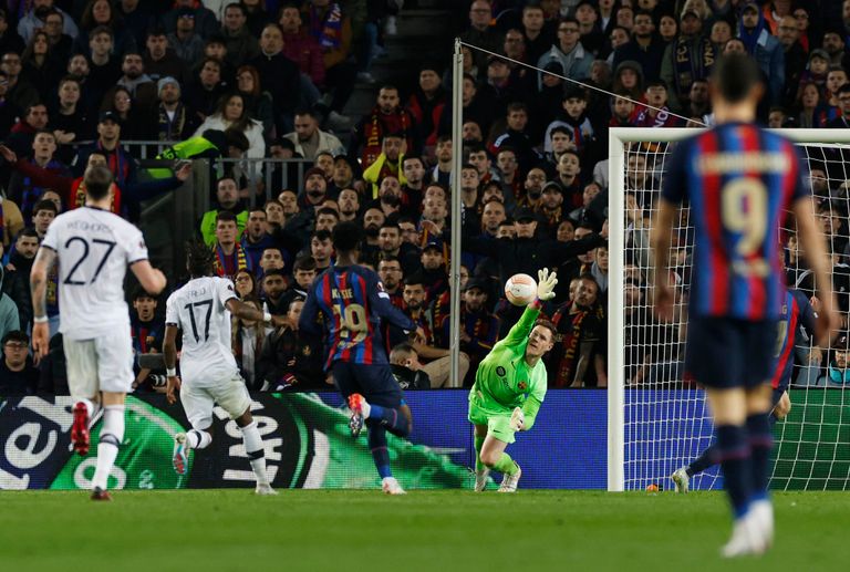 من مباراة برشلونة ويونايتد ماركوس راشفورد من مباراة برشلونة ومان يونايتد