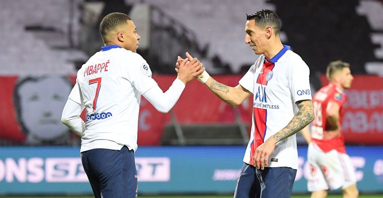 أنخيل دي ماريا وكيليان مبابي