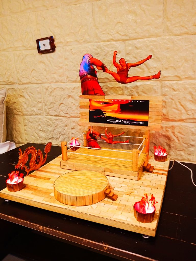 مجسم قلعة قايتباي باستخدام المشابك