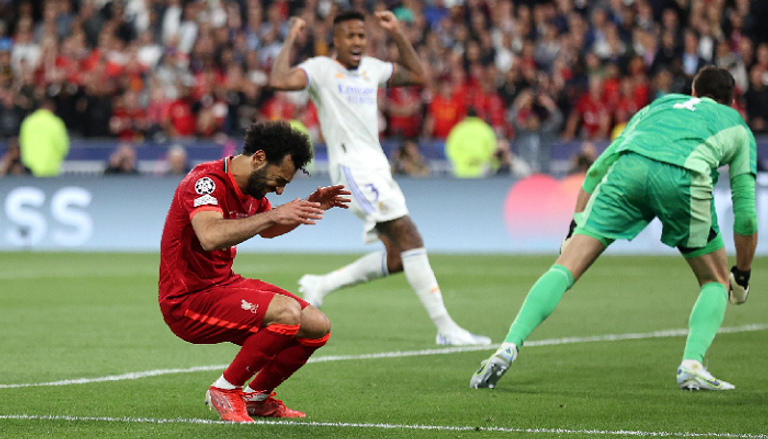 صلاح ضد ريال مدريد في 2022