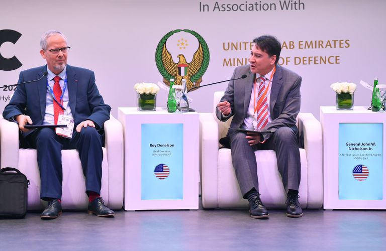 جانب من الجلسة الأولى لمؤتمر الدفاع الدولي