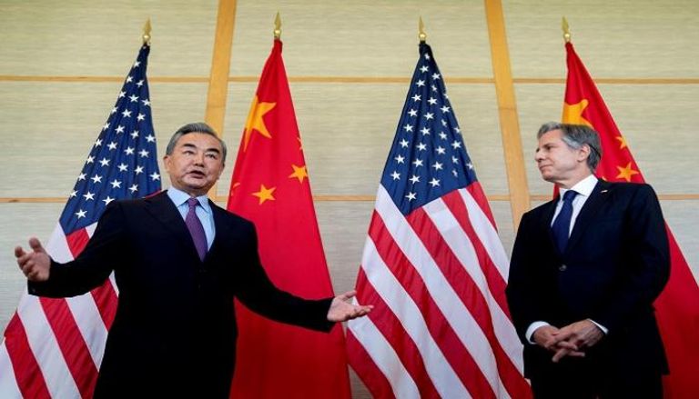 جانب من لقاء سابق بين وزيري خارجية أمريكا والصين - أرشيفية