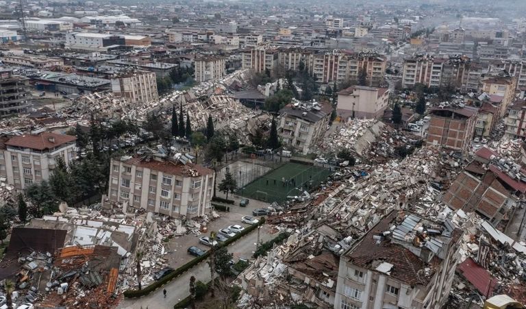 جانب من ىثار زلزال تركيا آثار زلزال تركيا