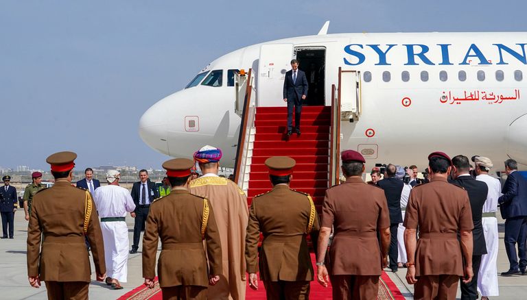 لقاء الرئيس السوري وسلطان عمان