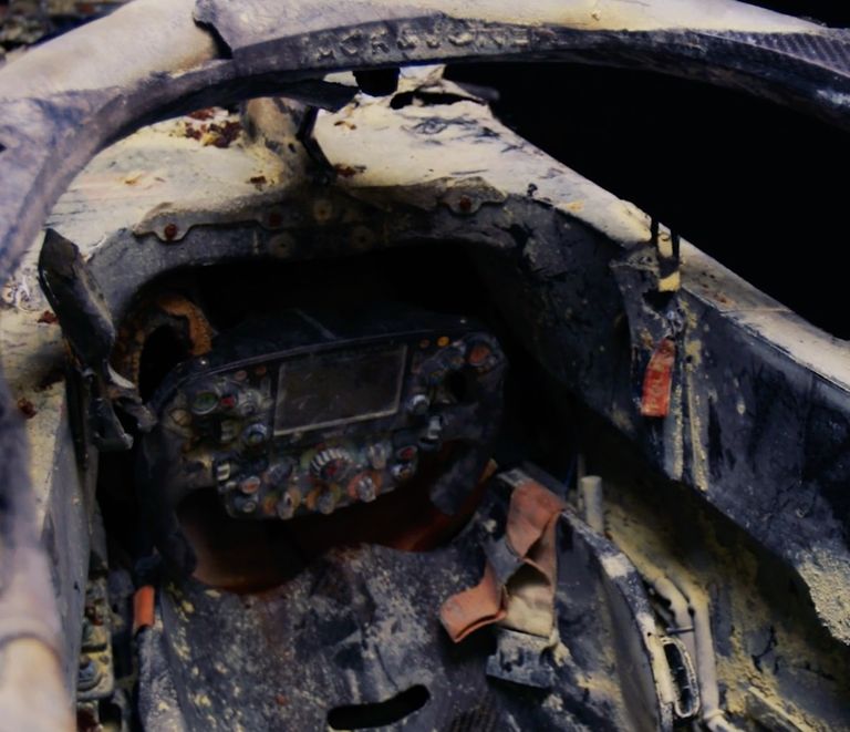 سيارة جروجان المحترقة في فورمولا 1