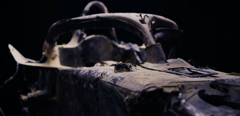 سيارة جروجان المحترقة في فورمولا 1 سيارة جروجان المحترقة في فورمولا 1