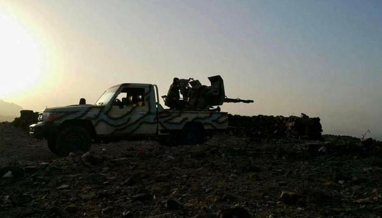 دورية لمحور تعز العسكري خلال مواجهات سابقة نع الحوثيين