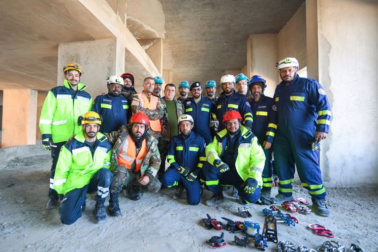 فريق الإمارات للبحث والإنقاذ يواصل مهمته في سوريا