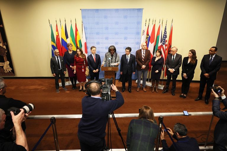 جانب من كلمة ليندا توماس غرينفيلد بمجلس الأمن