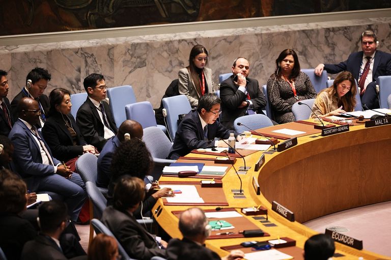 جانب من كلمة ليندا توماس غرينفيلد بمجلس الأمن