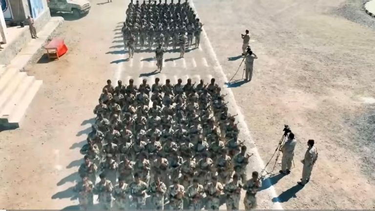 جانب من تخرج إحدى الدفعات العسكرية باليمن