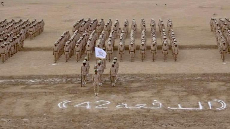 جانب من تخرج إحدى الدفعات العسكرية باليمن