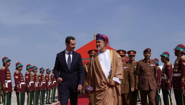  لقاء الرئيس السوري وسلطان عمان 