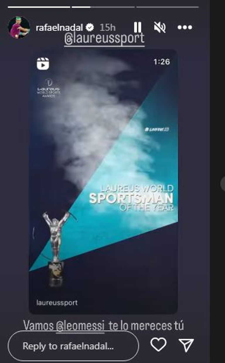 رسالة نادال إلى ميسي