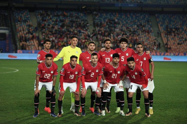 منتخب مصر في كأس أمم أفريقيا للشباب من مباراة مصر ونيجيريا في كأس أمم أفريقيا للشباب