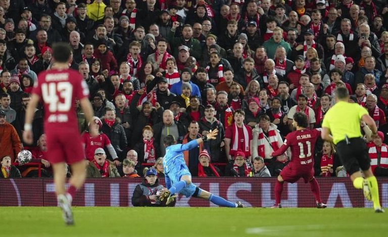 صلاح يسجل ضد ريال مدريد