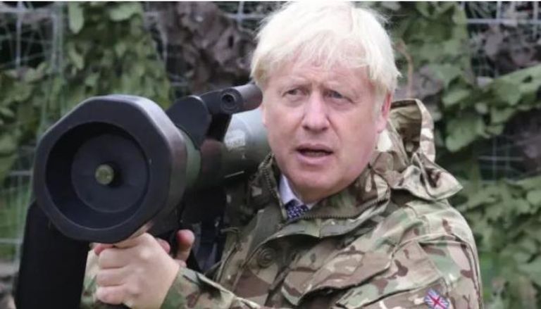 بوريس جونسون جانب من حرب أوكرانيا
