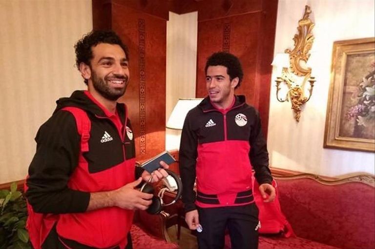 محمد صلاح وعمر جابر منتخب مصر للشباب