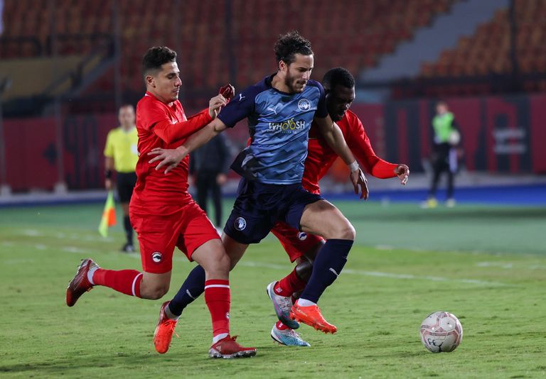 جانب من مباراة بيراميدز وفيوتشر