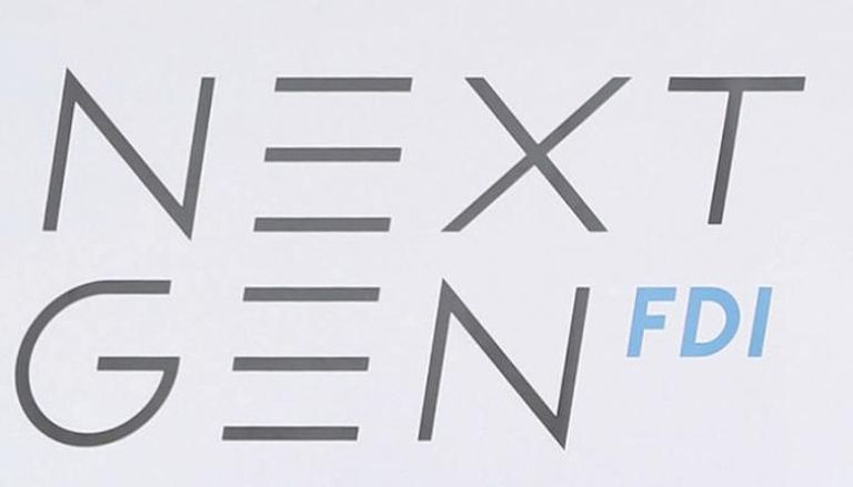 شعار مبادرة الجيل التالي من الاستثمارات الأجنبية العالمية NextGenFDI