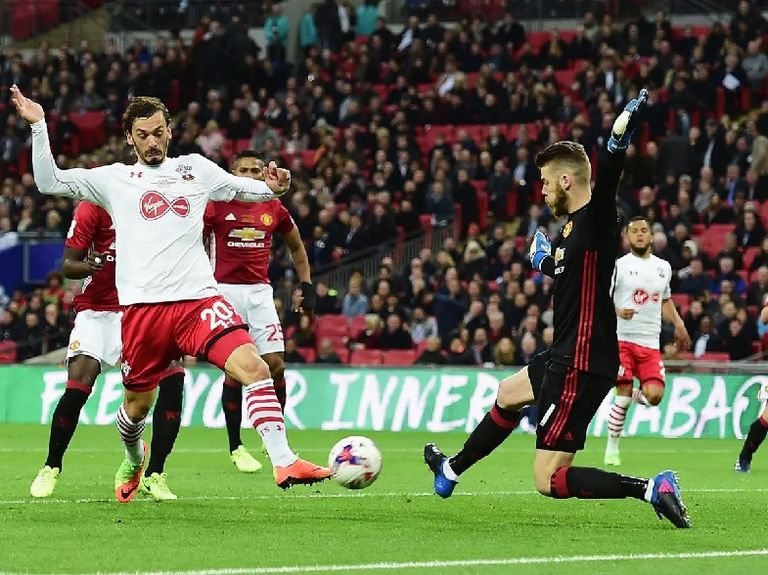 ديفيد دي خيا في نهائي كأس رابطة المحترفين 2017 مانشستر يونايتد في نهائي كأس الرابطة 2017